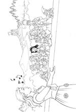 coloring page K3 de sprookjes